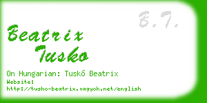 beatrix tusko business card